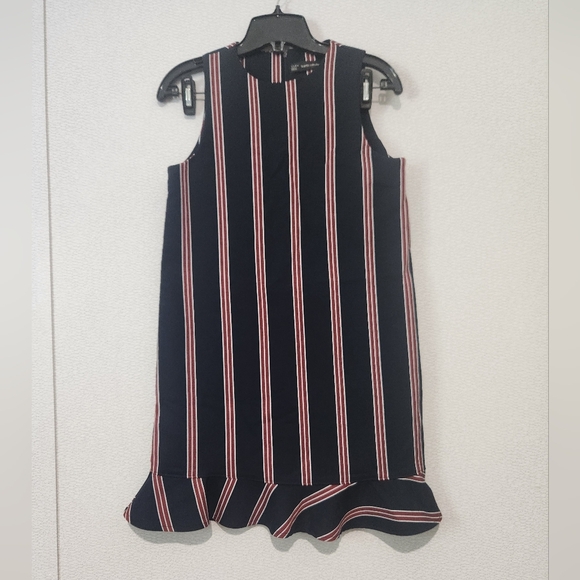 Zara Trafaluc Striped Ruffle Hem Dress - Picture 1 of 7